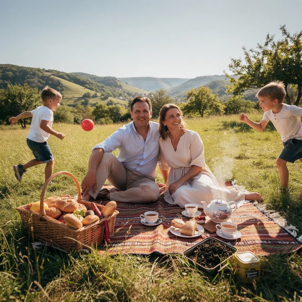 Szép, hagyományos kínai tea szertartás, ahol a Bai Hao Oolong tea készül.
